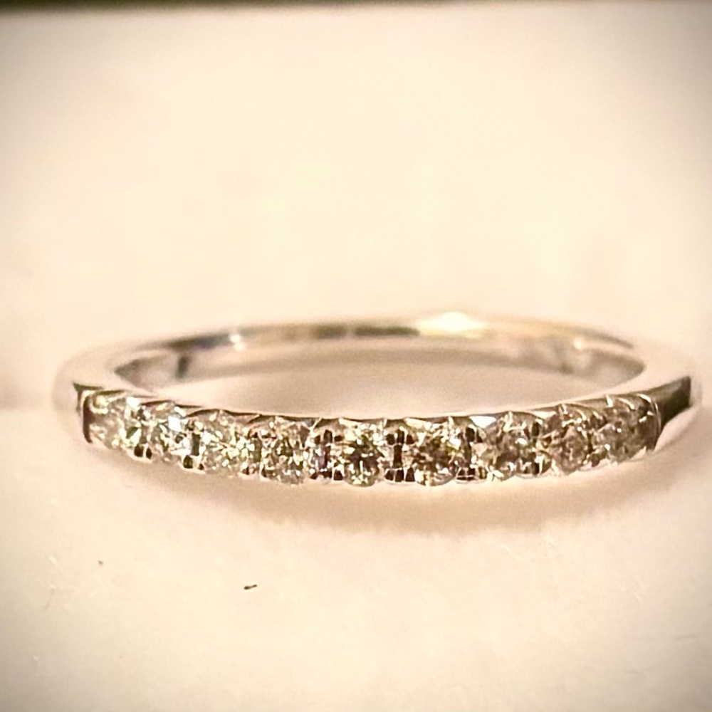 Elegant White Gold Diamond Band